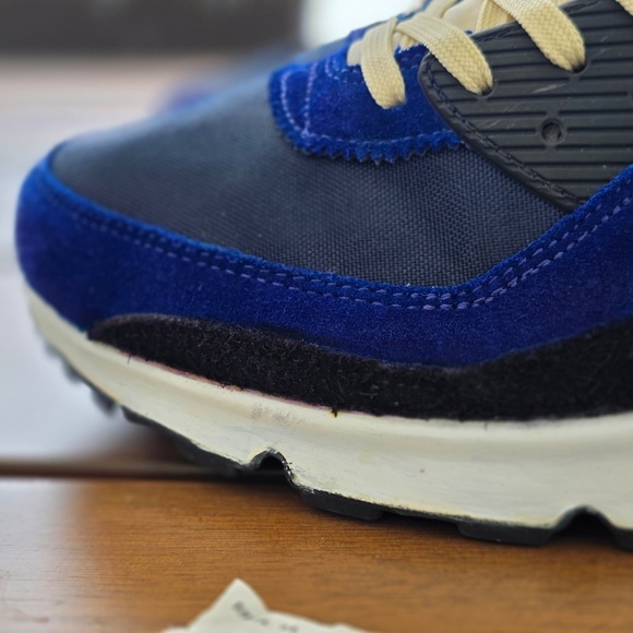 Size 13 - Nike Air Max 90 SE Running Club Deep Royal Mens Sneaker - Picture 4 of 14
